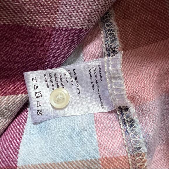 Anthropologie Isabella Sinclair Plaid Popover Blouse XS Oversize - Picture 8 of 10